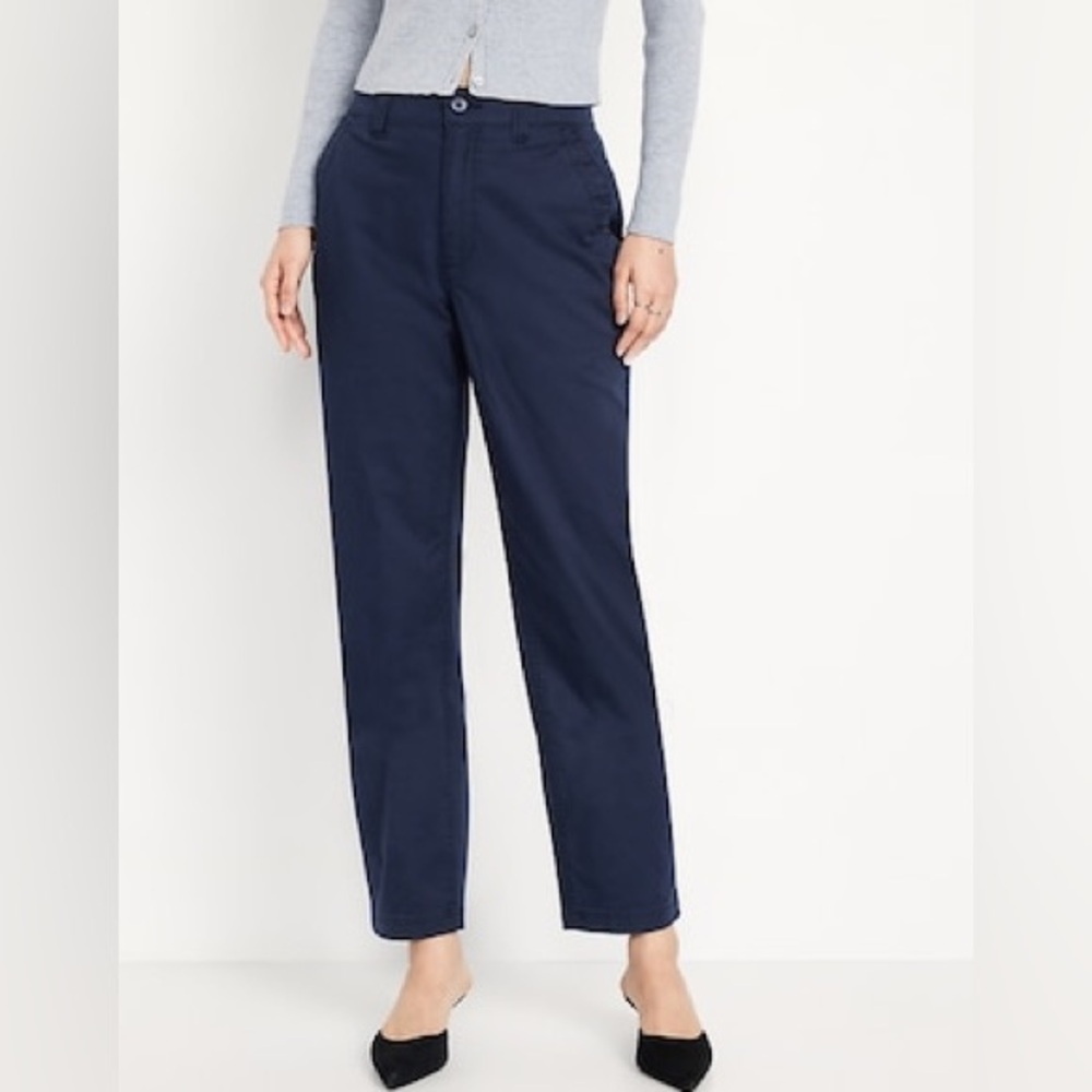 High-Waisted OGC Chino Tapered Straight Pants - Navy